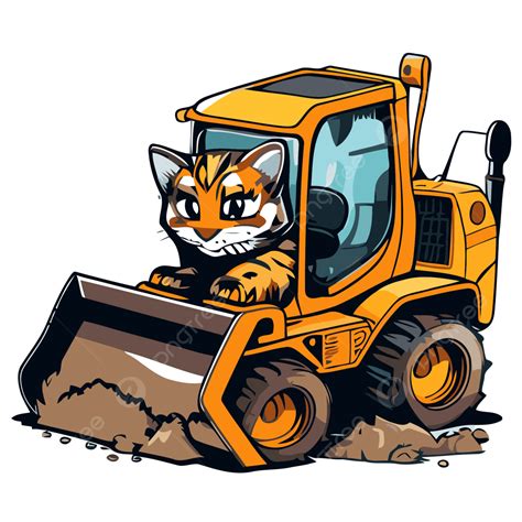 skid steer png cartoon|skid steer clip art outline.